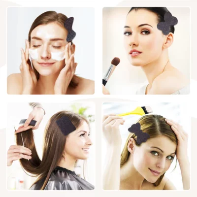 HOLDS HAIR IN PLACE It is easy to fix your bang and hold it in place. Won't fall off unless you take it off. Whether place it on your front hair or back hair to keep your hair off.