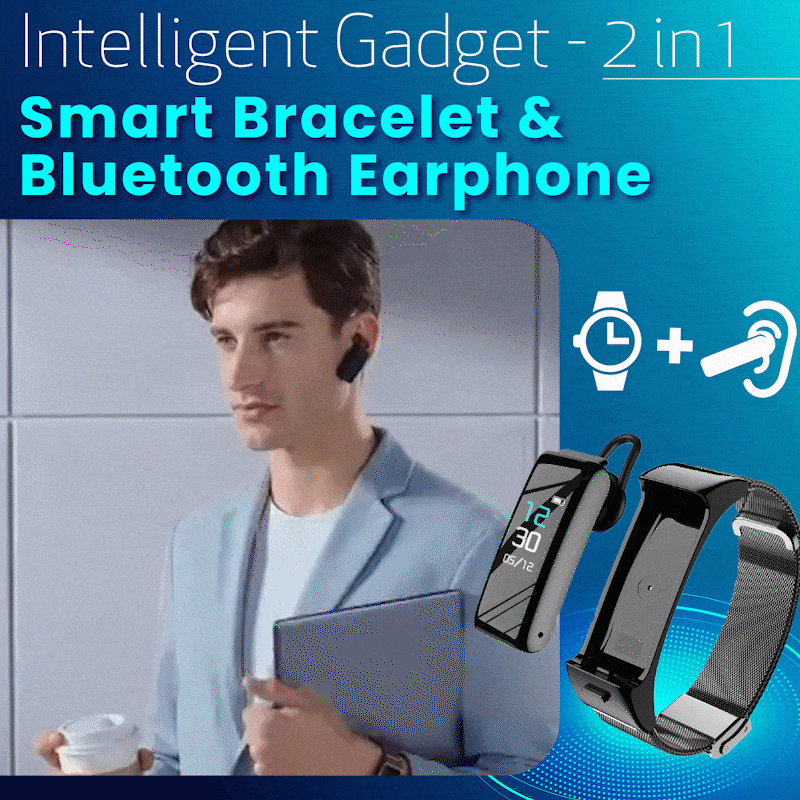 Pulseira inteligente com fone de ouvido Bluetooth