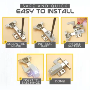 Smart Cupboard Hinge Sensor LED Light