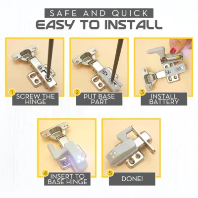 Smart Cupboard Hinge Sensor LED Light