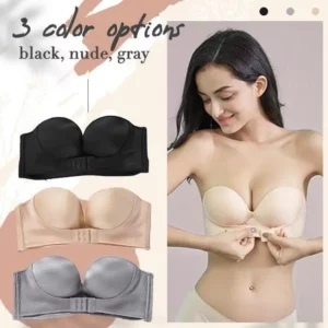 Strapless front buckle Push-Up Bra