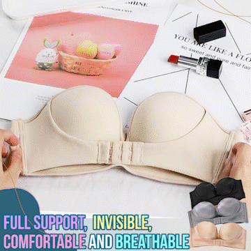 Strapless front buckle Push-Up Bra