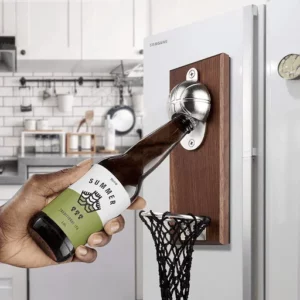 Wall Mounted Magnetic Basketball Bottle Opener