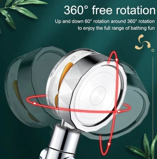 Проток за заштеда на вода 360° Ротирачка глава за туширање под висок притисок