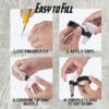 14/Pcs Universal Stainless Caulk Nozzle Applicator Finishing Tool Kit