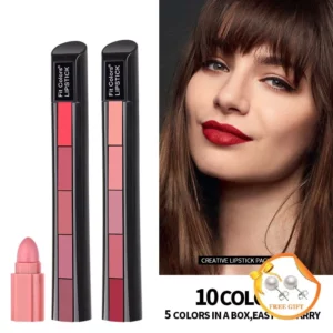 5 hauv 1 Velvet Matte Compact Lipstick