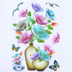 Adhesive Flowers Wall Sticker