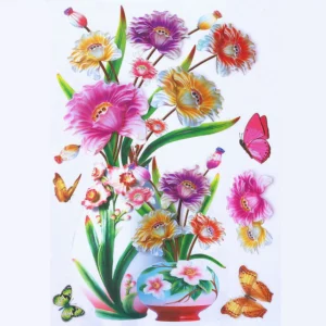 Adhesive Flowers Wall Sticker