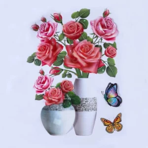 Adhesive Flowers Wall Sticker