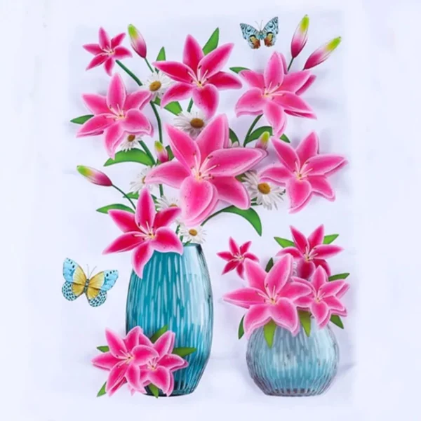Adhesive Flowers Wall Sticker