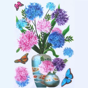 Adhesive Flowers Wall Sticker