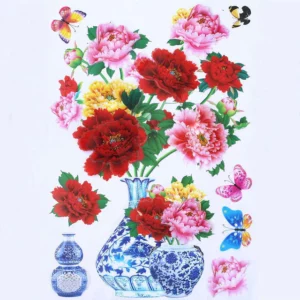Adhesive Flowers Wall Sticker