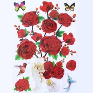 Adhesive Flowers Wall Sticker