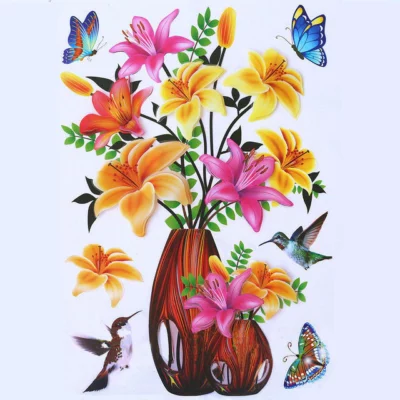 Adhesive Flowers Wall Sticker