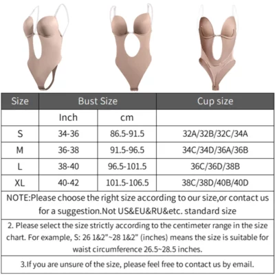 Backless Body Shaper Bra