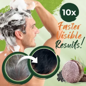 Black Hair Darkening Shampoo Bar