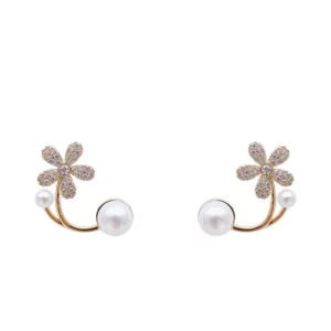 Elegant Flower Stud Earrings