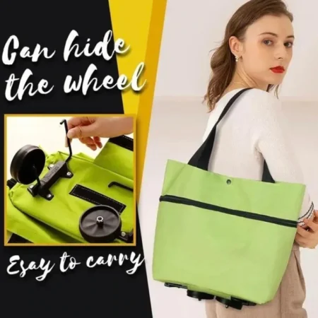 Foldable Shopping Trolley Tote Bag