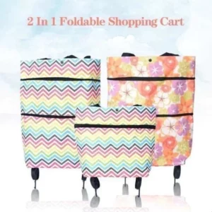 Foldable Shopping Trolley Tote Bag