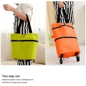 Foldable Shopping Trolley Tote Bag