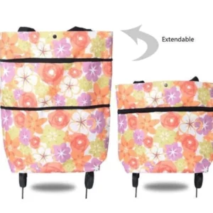 Foldable Shopping Trolley Tote Bag