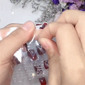 Mysterious Cat Eye Nail Patch with Jelly Gum(24PCS)