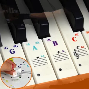 Piano Key Note Stickers