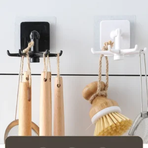Punch-free 360° Rotating Self-Adhesive Utility Hook