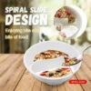 Wet And Dry Separation Spiral Bowl