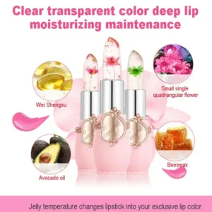 Crystal Jelly Flower Color Changing Lipstick