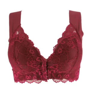 Front Hooks Stretch Lace Super Lift Bra