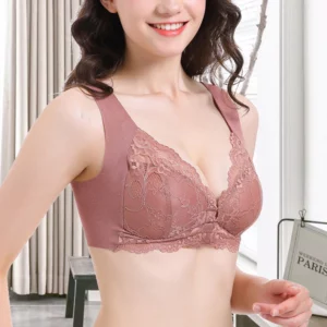 Front Hooks Stretch Lace Super Lift Bra