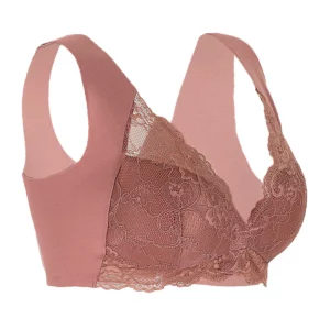Front Hooks Stretch Lace Super Lift Bra