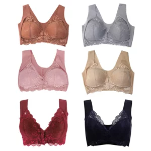 Front Hooks Stretch Lace Super Lift Bra
