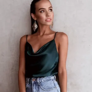 Silk Satin Top Tanks