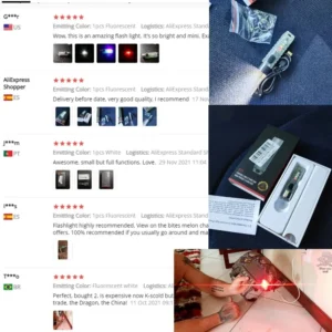 11 Modes Portable Multifunction Mini LED Flashlight