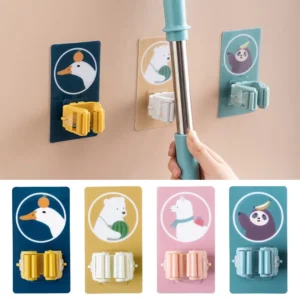 2 In 1 Multi-Functional Broom Holder