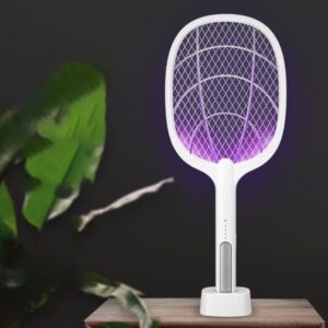 2-in-1 Electric Swatter & Night Mosquito Lamp Killing
