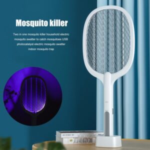 Lâmpada mata-mosquitos e mata-mosquitos 2 em 1 elétrico