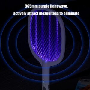 2-in-1 Electric Swatter & Night Mosquito Lamp Killing
