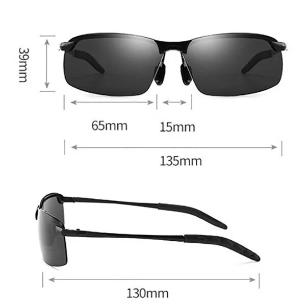 Photochromic Sunglasses With Anti-Glare Polarized Lens