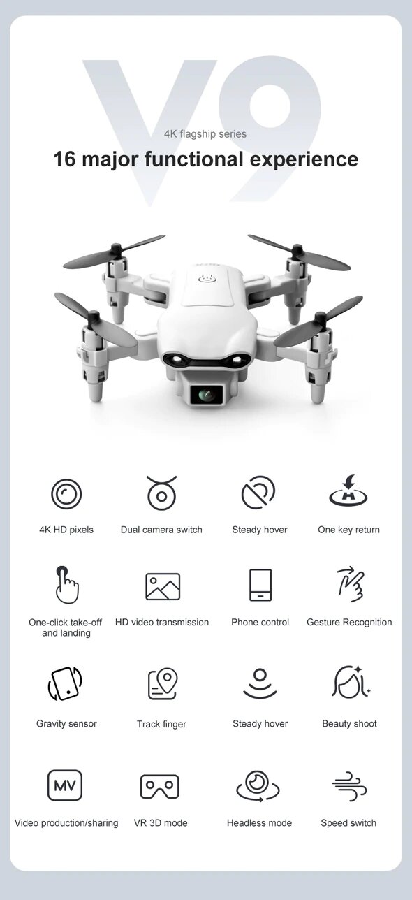 2022 New Drone Toy With 4K/6K UHD And Dual Camera