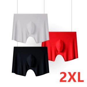 3 PCS Mens Ice Silk Breathable Underwear