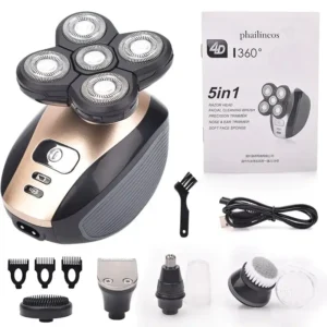 5 In 1 5D Electric Rotary Shaver