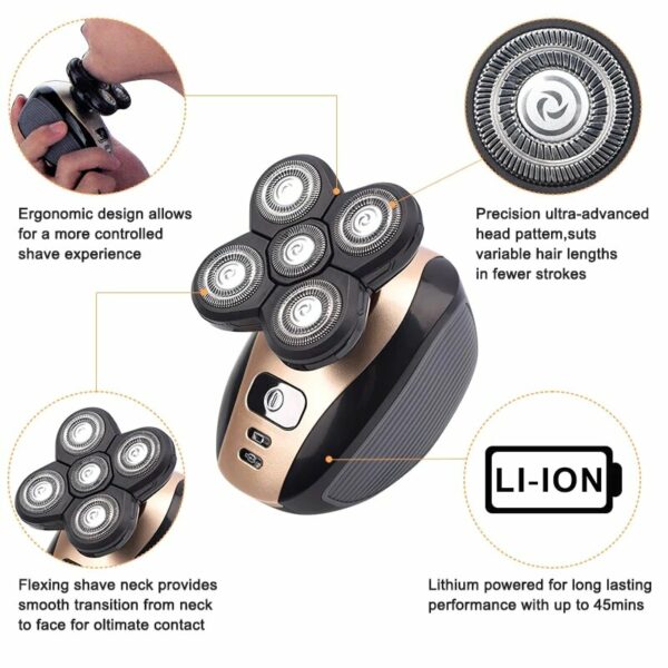 5 In 1 5D Electric Rotary Shaver
