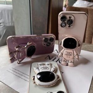 6D Plating Astronaut Hidden Stand Case Cover