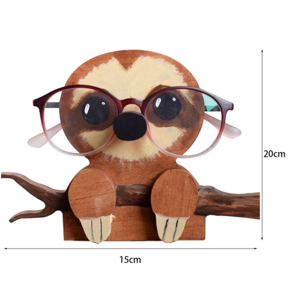 Animal Wood Carvings Glasses Holder