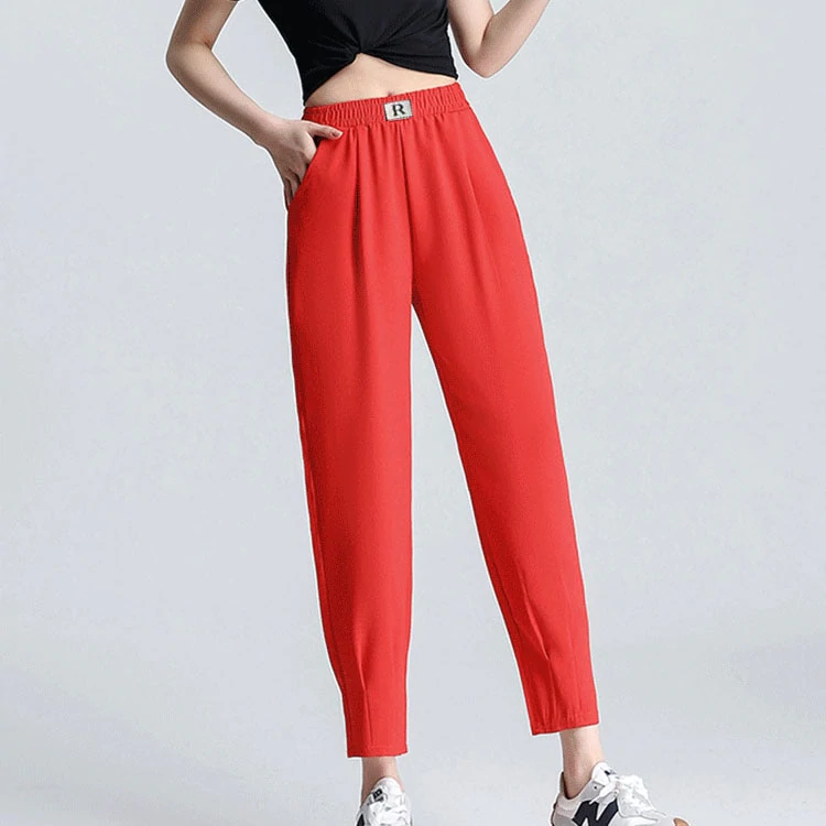 Cool Ice Silk Harem Pants for Women - Image 7