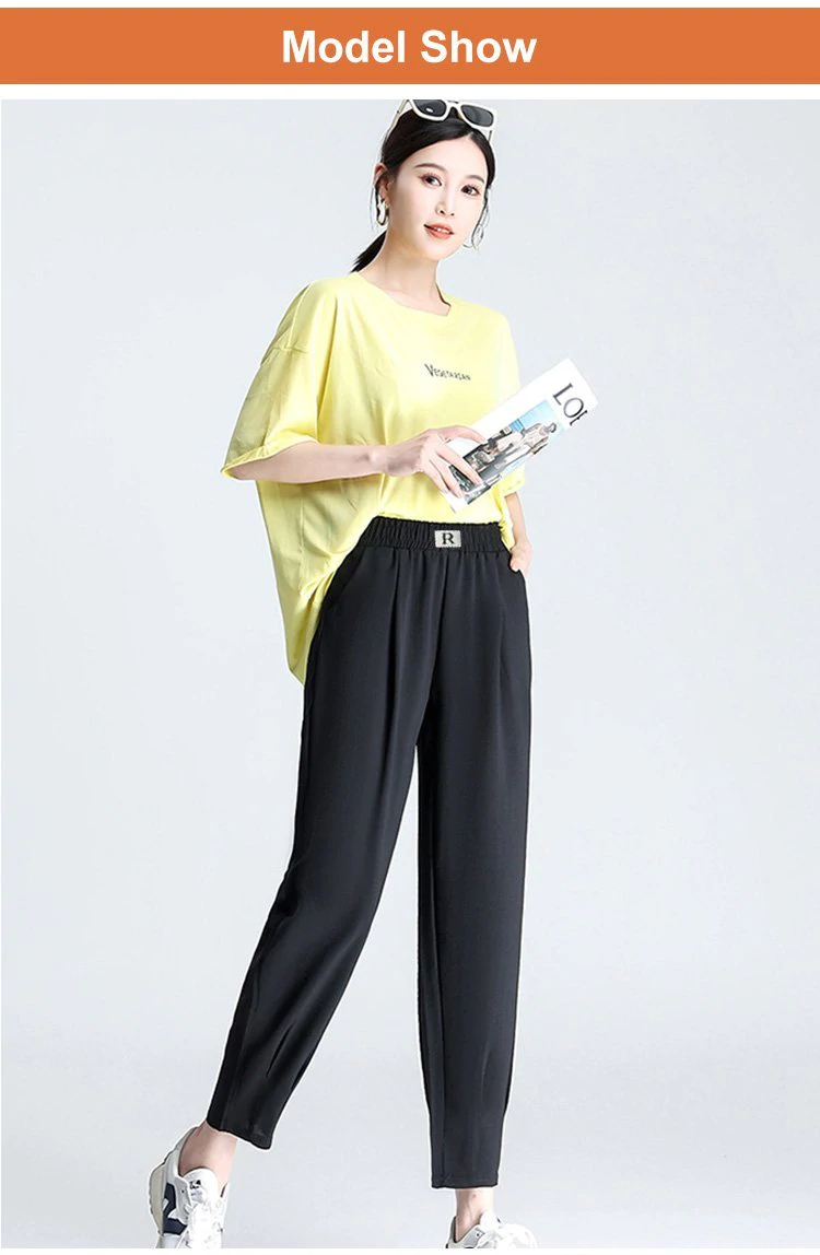 Cool Ice Silk Harem Pants for Women