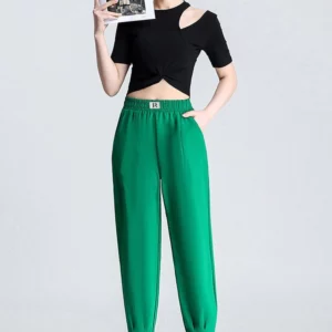 Cool Ice Silk Harem Pants for Women